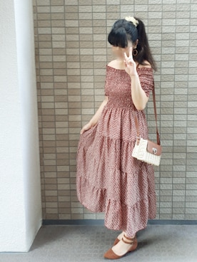 「ラブアンドピース2020」｜「アイテム（その他）」を使った、こうめさん（レディース・155cm）の秋コーディネート