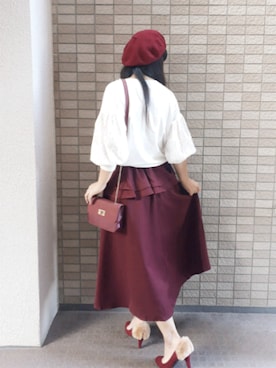 「Re:EDIT（リエディ）のアイテム（ブルゾン）」を使った、こうめさん（レディース・155cm）の秋コーディネート