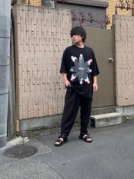 「STUDIOUS（ステュディオス）のアイテム（サンダル）」を使った、yokokoさん（メンズ・171cm）の秋コーディネート