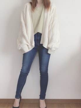 「FLOVE（フローブ）のアイテム」を使った、maruuさん（レディース・150cm）の冬コーディネート