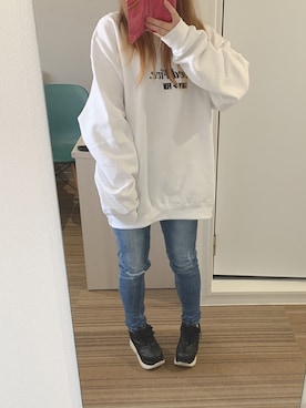 「FLOVE（フローブ）のアイテム」を使った、maruuさん（レディース・150cm）の春コーディネート