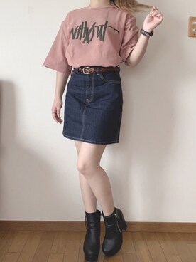 「アイテム（腕時計、ブラウン系）」を使った、maruuさん（レディース・151cm）の秋コーディネート