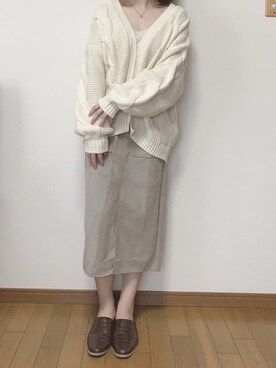 「FLOVE（フローブ）のアイテム」を使った、maruuさん（レディース・151cm）の秋コーディネート