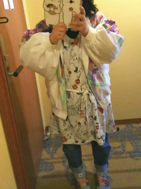 「ScoLar（スカラー）のアイテム（ブルゾン）」を使った、みのっさん(*´-`)さん（レディース・150cm）の春コーディネート