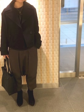 「pedro garcia（ペドロガルシア）のアイテム」を使った、AKIEさん（レディース・158cm）の冬コーディネート