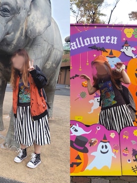 「ScoLar（スカラー）のアイテム（ブルゾン）」を使った、まゆごんさん（レディース・143cm）の秋コーディネート