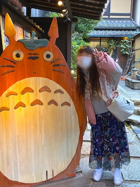 「ScoLar（スカラー）のアイテム（ジャケット/アウター）」を使った、まゆごんさん（レディース・143cm）の春コーディネート