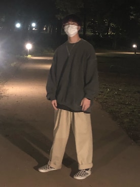 「FREAK'S STORE（フリークスストア）のアイテム（スウェット、その他）」を使った、忍者さん（メンズ・173cm）の春コーディネート