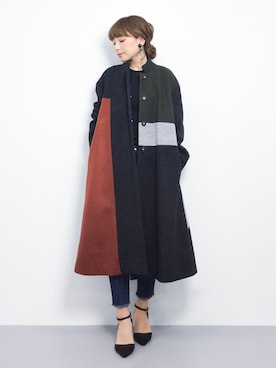 ayumi  sato さん（レディース・155cm）の冬コーディネート