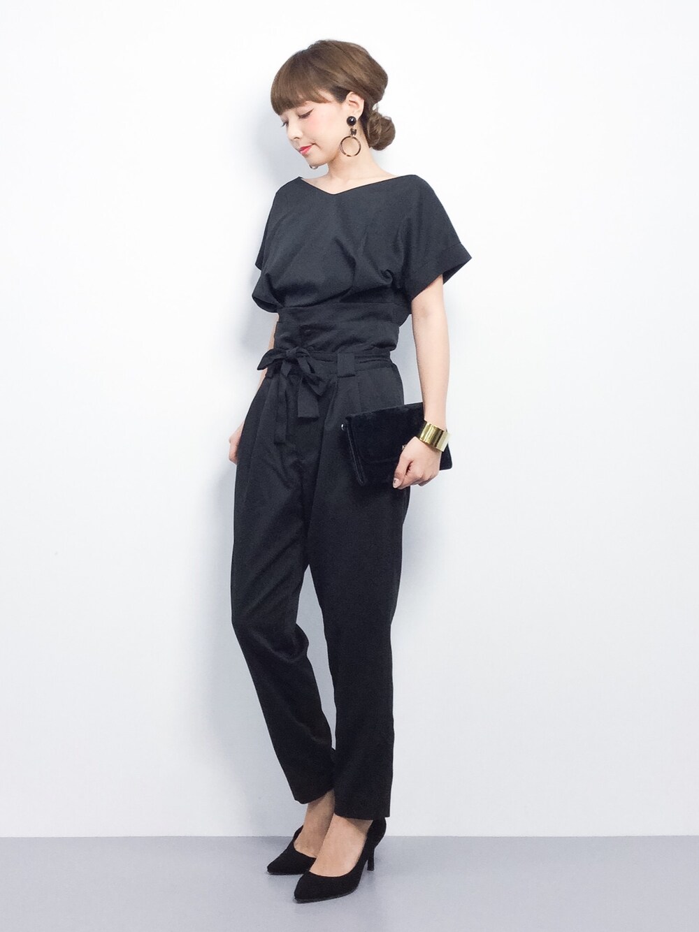 ayumi  sato さんの「【Dress Lab×平子理沙】パンツtype＆スカートtype選べるドレス（DRESS LAB）」を使ったコーディネート