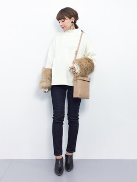 ayumi  sato さん（レディース・155cm）の冬コーディネート