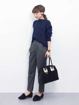 ayumi  sato さん（レディース・155cm）の冬コーディネート