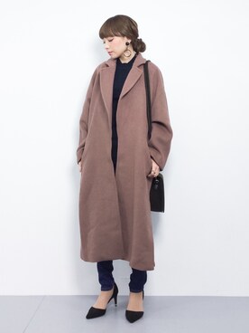 ayumi  sato さん（レディース・155cm）の冬コーディネート