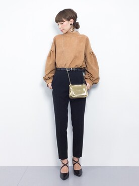 ayumi  sato さん（レディース・155cm）の冬コーディネート