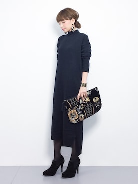 ayumi  sato さん（レディース・155cm）の冬コーディネート