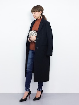 ayumi  sato さん（レディース・155cm）の冬コーディネート