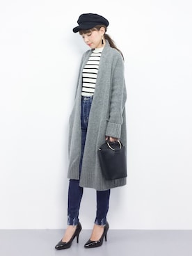 ayumi  sato さん（レディース・155cm）の冬コーディネート