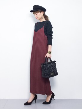 ayumi  sato さん（レディース・155cm）の冬コーディネート