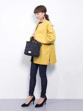 ayumi  sato さん（レディース・155cm）の冬コーディネート