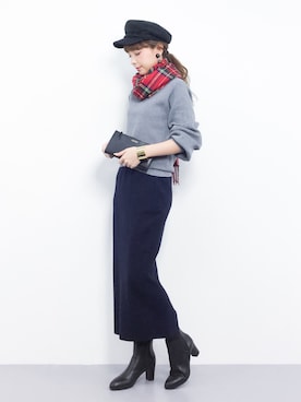 ayumi  sato さん（レディース・155cm）の冬コーディネート