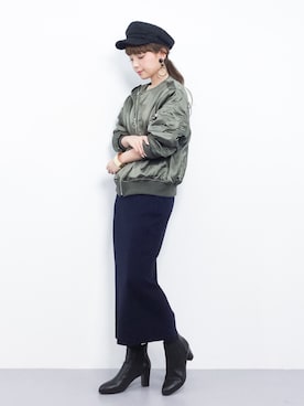 ayumi  sato さん（レディース・155cm）の冬コーディネート