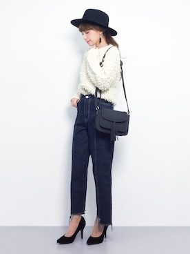 ayumi  sato さん（レディース・155cm）の冬コーディネート