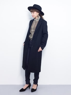 ayumi  sato さん（レディース・155cm）の冬コーディネート