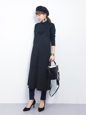 ayumi  sato さん（レディース・155cm）の冬コーディネート