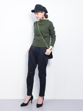 ayumi  sato さん（レディース・155cm）の冬コーディネート