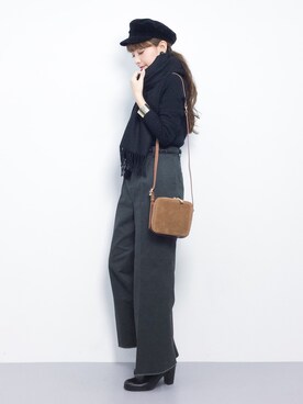 ayumi  sato さん（レディース・155cm）の冬コーディネート