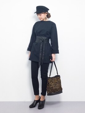 ayumi  sato さん（レディース・155cm）の冬コーディネート