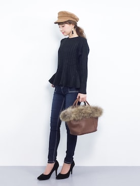 ayumi sato さん(レディース・155cm)の冬コーディネート