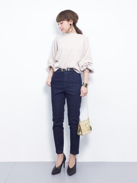 ayumi  sato さん（レディース・155cm）の冬コーディネート