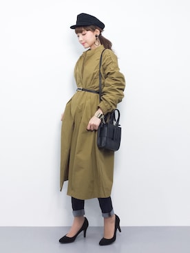 ayumi  sato さん（レディース・155cm）の冬コーディネート