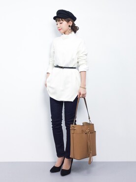 ayumi  sato さん（レディース・155cm）の冬コーディネート