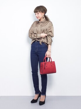 ayumi  sato さん（レディース・155cm）の冬コーディネート