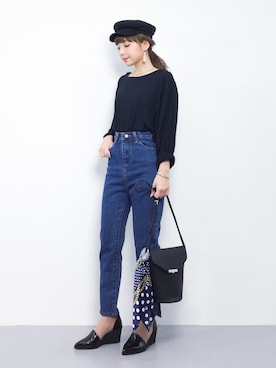 ayumi  sato さん（レディース・155cm）の冬コーディネート