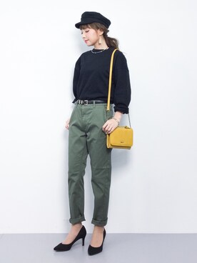 ayumi  sato さん（レディース・155cm）の冬コーディネート