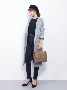 ayumi  sato さん（レディース・155cm）の冬コーディネート