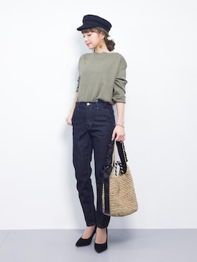 ayumi  sato さん（レディース・155cm）の冬コーディネート