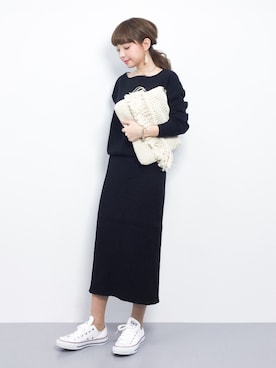ayumi  sato さん（レディース・155cm）の冬コーディネート