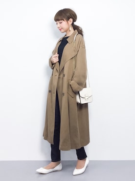 ayumi  sato さん（レディース・155cm）の冬コーディネート