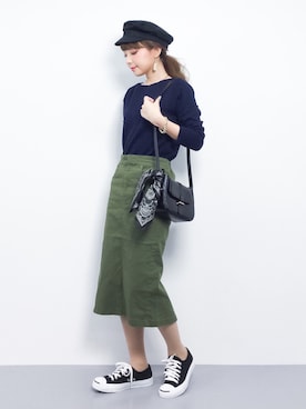 ayumi  sato さん（レディース・155cm）の春コーディネート