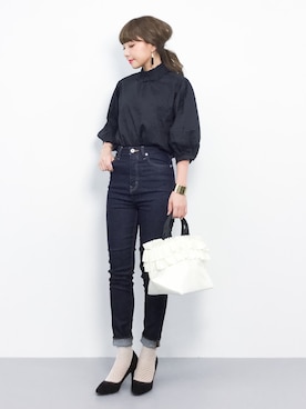 「Mathilda（マチルダ）の【Mathilda】ラウンドトゥパンプス MI1002/with・Ray掲載（パンプス）」を使った、ayumi  sato さん（レディース・155cm）の春コーディネート