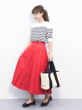 ayumi  sato さん（レディース・155cm）の春コーディネート