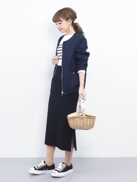 ayumi  sato さん（レディース・155cm）の春コーディネート