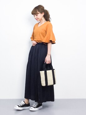 ayumi  sato さん（レディース・155cm）の春コーディネート