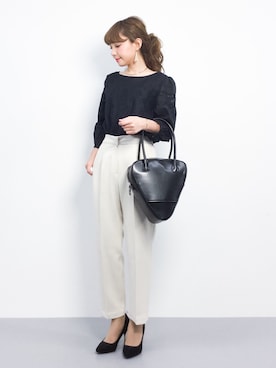 「Miminy Piminy（ミミニー ピミニー）のアイテム（パンプス）」を使った、ayumi  sato さん（レディース・155cm）の春コーディネート