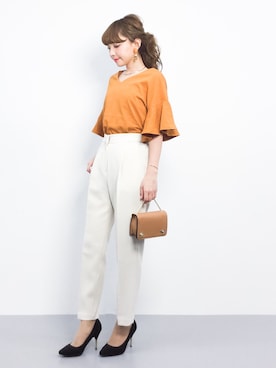 「Miminy Piminy（ミミニー ピミニー）のアイテム（パンプス）」を使った、ayumi  sato さん（レディース・155cm）の春コーディネート