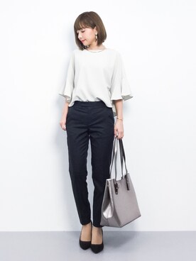 「Miminy Piminy（ミミニー ピミニー）のアイテム（シューズ）」を使った、ayumi  sato さん（レディース・155cm）の春コーディネート